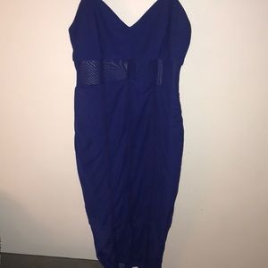 Mesh Royal Blue Dress